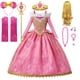 thumbnail image 2 of Disney-vestido de princesa Aurora para niñas, ropa de fiesta de manga larga con hombros descubiertos, Cosplay de Bella Durmiente, regalo de Navidad, 3-12 años Fivean unisex, 2 of 2