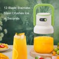 thumbnail image 4 of Dsscvnef Portable Prasky Personal USB Rechargeable Smoothie Maker with Cup Lid Shoulder Strap Compact for Gym Travel Kitchen Home, 4 of 8