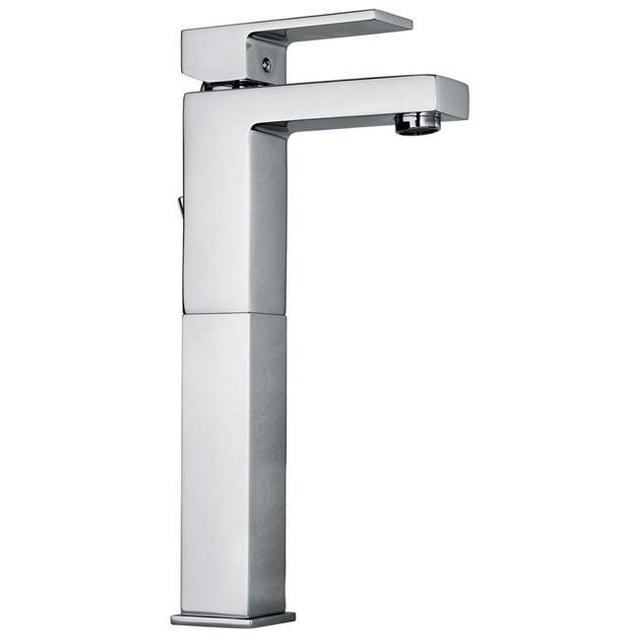 Robinet de Lavabo à Levier Simple avec Bec Linéaire Assorti & 44; Modèle de Finition Gris Flach