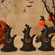 thumbnail image 2 of Decoración de Halloween con luces de calabaza brillantes, tocones de árboles fantasma, caras de fantasmas, velas electrónicas y decoraciones para festivales de fantasmas., 2 of 7