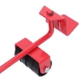 thumbnail image 3 of YAHHU Furniture Lift Mover Tool Set Adjustable Height Rod 4 Rollers Appliance Mover Leverage Tools Heavy Moving Red 12.6 inches / 32 cm, 3 of 7