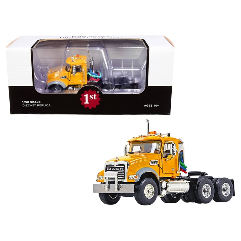 FIRST GEAR 1/50スケール MACK GRANITE MP トラック Mack Granite MP Engine Series Truck Tractor Yellow 1/50 Diecast