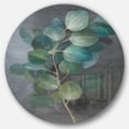 thumbnail image 1 of Designart 'Fresh leaves I' Art Mural Rond en Métal Style Ferme - Disque de 36, 1 of 5