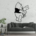 thumbnail image 2 of Happy Hugs Winnie The Pooh And Piglet Bestfreinds Cute Silhouette Vinyl Sticker Wall Art Decoration Decal For Kids Baby Girl Baby Boy Room Home Room Wall Sticker Decorations Size (18x20 inch), 2 of 3
