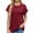 Solid, variant on tarylea Womens Tops Short Sleeve Crew Neck Tunic Tops Casual Loose Comfy Summer Solid Color T-Shirt Tops