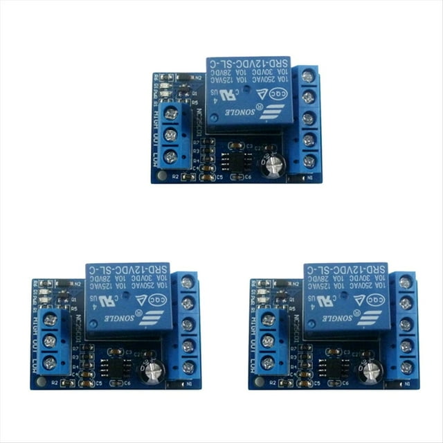 3X Bomba 2 en 1 para Verter Agua, Controlador Automático CC 12V Sensor de de Líquido Interruptor Módulo de Relé para Motor Pecera Casa de Agua
