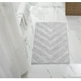 thumbnail image 6 of Better Trends 6 Piece Bathroom Rug Set 100% Cotton Extra Soft Tufted Bath Rug Water Absorbent Non-Slip Bath Mat Machine Washable (White) Hugo Collection, 6 of 9