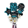 thumbnail image 7 of Class of 2025 Cake Topper Glitter Floral Bouquet Toppers Vase Inserts & Background Sign Graduation Party Decorations Congrats Grad Happy Graduation Party Cake Supplies Decor, 7 of 7