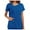 Blue, variant on Women Medical Scrub Tops for S-3XL Comfy Ventilate T-Shirt Square Neckline Medical Workwear Tops