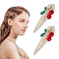 thumbnail image 1 of FENGGUIQU 2Ud Clips Para El Cereza Con Y Estilo Femenino Para Fiestas Y Eventos, 1 of 7