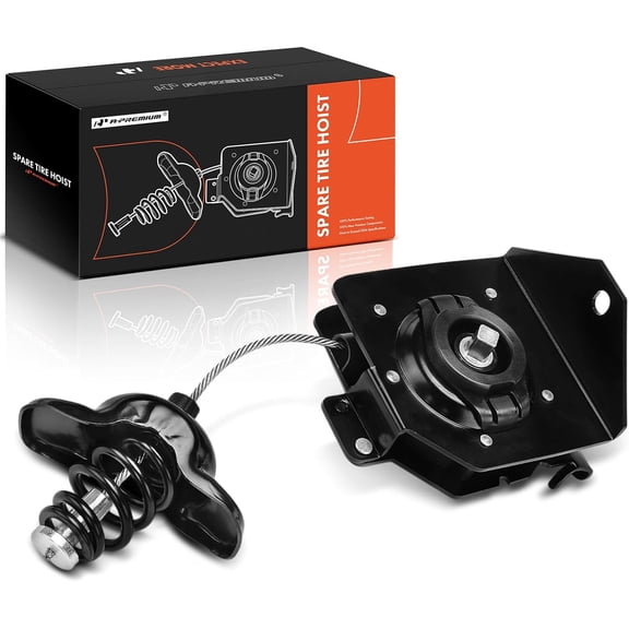 A-Premium Spare Tire Hoist Spare Tire Winch Carrier Compatible with Chevrolet Colorado 2015-2022 & GMC Canyon 2015-2022
