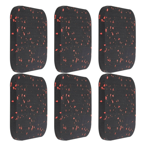 Buffer Exercise Mat,6PCS Rubber Treadmill Mat Sports Floor Pad Treadmill Mat Best in its Class