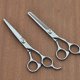 thumbnail image 5 of Tijeras de peluquería profesionales de acero inoxidable de 15 cm con cuchillas de precisión, color plata., 5 of 5