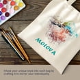 thumbnail image 4 of CNV 1-Pack to 6-Pack Available Standard 14"x15" Premium Canvas Tote Bags,Load 55lbs,Reusable canvas bag made of 6oz of natural canvas with Handles for Gift-Giving,Work,DIY Projects,Shopping(1 Pack), 4 of 9