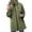 Army Green, variant on Women's Solid Color Long Sleeved Hooded Windproof Waterproof Thin Jacket for Outdoor Suit, Lightweight and Fashionable for Daily Adventures,Coffee XL