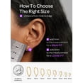 thumbnail image 5 of ChicSilver 925 Sterling Silver Huggie Earring for Women Trendy Hypoallergenic Cartilage Earrings 14K Gold Plated Hoops Cubic Zirconia Jewelry Birthday Gift for Women, 5 of 10