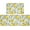 Lemon1, variant on Lemon Kitchen Mat Set of 2 Watercolor Lemons Leaves Kitchen Rugs Anti Fatigue Thick Standing Cushioned Floor Waterproof Non Slip Runner Carpet Decor for Office Sink Laundry, 17.3" x28" 17.3" x 47"