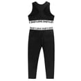 thumbnail image 5 of MSemis Kids Girls Two-Piece Gymnastics Tracksuit Dance Outfit, 5 of 7
