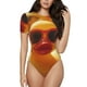 thumbnail image 1 of Balery Sunglasses Yellow Duck Body de cuello redondo de manga corta para mujer Tops de manga corta Tops básicos-Large, 1 of 7