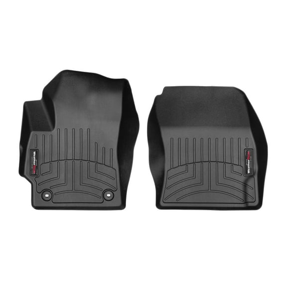 WeatherTech Custom Fit FloorLiners compatible with Toyota Corolla Hybrid, Corolla - 1st Row (Driver & Passenger), Black