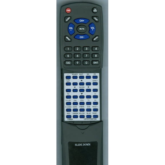 Replacement Remote for CURT RTLCD2622A, LCD2226AB, LCD2622A, LCD1905A, LCD3213A