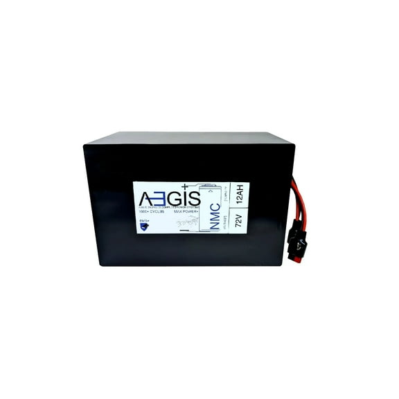 Aegis Battery 72V 12Ah Lithium Battery - NMC Deep Cycle Lithium-ion