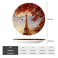 thumbnail image 2 of Honeii Eiffel Tower Print Elegant Bone China Decorative Plate, Porcelain Plate,Art Crafts,Ceramic Ornaments for Home Office Wall Decor-10in, 2 of 6