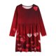 thumbnail image 4 of Vestidos de Manga Larga de las Niñas Tamaño 7-8 Elástico un Vestido de Patinador de Línea Twirly para Niños, Cuello Redondo Recital Escolar con Mezcla Suave, 4 of 6