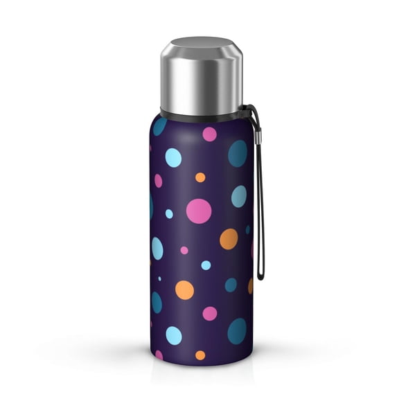 Modern 20oz Stainless Steel Thermal Bottle with Tea Filter and Cup Lid, Vacuum Insulated Coffee Mug with 316L Inner Liner, Leakproof Travel Thermos for Office, Commute & Outdoor