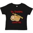 thumbnail image 3 of Inktastic My Grandma Loves Me Sloth Boys or Girls Toddler T-Shirt, 3 of 5