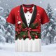 thumbnail image 1 of Tops para hombre, blusas y camisas de manga corta con cuello redondo para hombre, moda para hombre, casual, cuello redondo, estampado, jersey deportivo, mangas cortas, camiseta, blusa navideña, blusa, 1 of 6