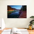 thumbnail image 3 of Elephant Stock Mountain Lake In Vivid Colors Wall Art - Horizontal Canvas Wall Art - Living Room Wall Decor - Nature Canvas - Green And Teal Decor - 12" x 8", 3 of 8