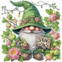 Green Gnome Diamond Art Painting Kit