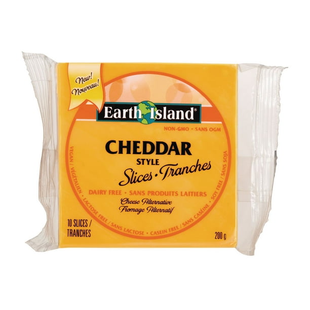 Tranches de fromage Cheddar Earth Island