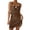 Coffee, variant on DFEK Womens V Neck Bathing Suit Cover Up Mini Dress Summer Crochet Hollow Out Knit Beach Bathing Suit Swim Cover Ups Cruise Outfits Vacation Dresses for Women Black XL