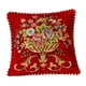 thumbnail image 3 of Funda de Almohada Macarena Cuadrada 48x48cm Estampado Floral Rojo, 3 of 8