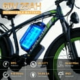 thumbnail image 3 of 5000W (Peak) Electric-Bike, 60V 25AH Battery Electric Bike for Adults, Dual-Motor-Ebike 50MPH Ebike, 26*4.0 Fat Tire Ebike, AWD 21-Speed E-Mountain Bicycle for Off-Road Snow Sand UL 2849, 3 of 10