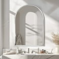 thumbnail image 6 of Soges 36" x 24" Arched Bathroom Mirror Cabinet Medicine Cabinet with 2 Adjustable Shelves, Recess or Surface Mounted Installation, Silver, 6 of 9