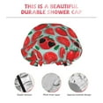 thumbnail image 5 of Kdxio Cute Tomato Print Shower Cap for Women,Elastic and Reusable,Double Waterproof Layers Bathing Hat, 5 of 9