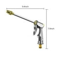 thumbnail image 4 of ZZkhGo High Pressure Adjustable Garden Hose Nozzle Metal Spray Gun Alloy and Copper Pistol Grip with Lock for Car Washing and Watering (1 Piece), 4 of 7