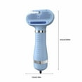 thumbnail image 2 of Tvtnvo Pet Hair Dryer with Brush Quiet Portable 3 Temperatures Low Noise Gentle Heat Fast Drying Soft Stainless Steel Pin Comb for Small Medium Dogs Pets Home Grooming Blue 12.4x5.0.x2.8in, 2 of 8