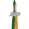thumbnail image 6 of Endea Graduation Emerald Green/Bright Gold Graduation Tassel with Silver Date Drop, 6 of 11