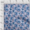 thumbnail image 2 of oneOone Silk Tabby Medium Blue Fabric Florals Craft Projects Decor Fabric Printed By The Yard 42 Inch Wide, 2 of 4