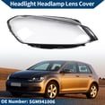 thumbnail image 2 of Cubierta de Lente de Faro Unique Bargains Cubierta de Lente de Faro Lente Clara No.5GM941006 para VW Golf 7 2014-2017 Negro, Claro PC 1 Pc Frontal Derecho, 2 of 6