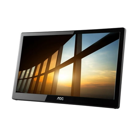 AOC - I1659FWUX 16" IPS TFT Active Matrix WLED LCD USB Powered Portable Monitor (USB) - Piano Black