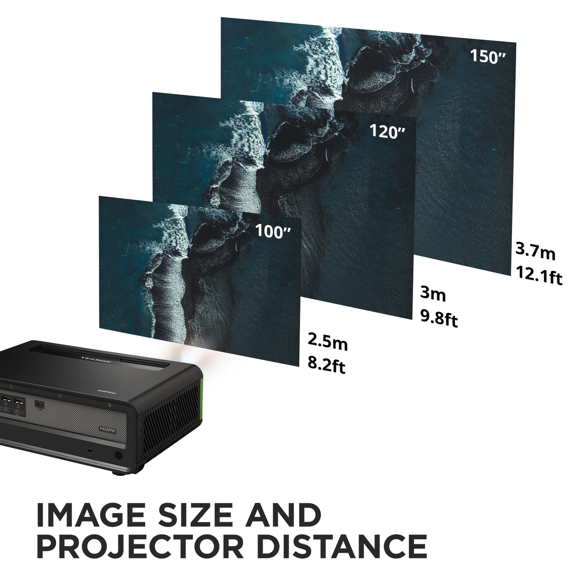 ViewSonic X1-4KPRO 4K UHD Projector with Built-in Google TV