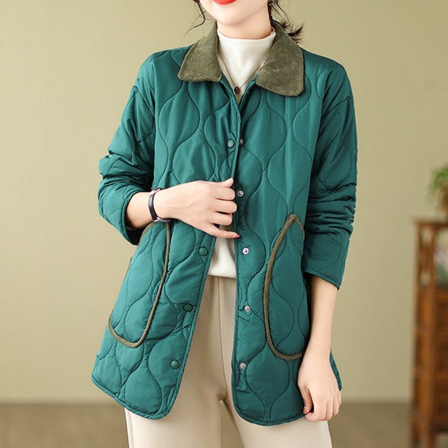 Abrigo y chaquetas casuales de manga larga sin capucha para mujer, de moda, cómodos, informales, con bolsillos y botones, de color liso, con cuello vuelto y manga larga, sin capucha.