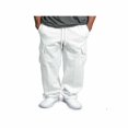 thumbnail image 1 of Pantalon de Jogging pour Hommes en Molleton Épais avec Poches Cargo, 1 of 4