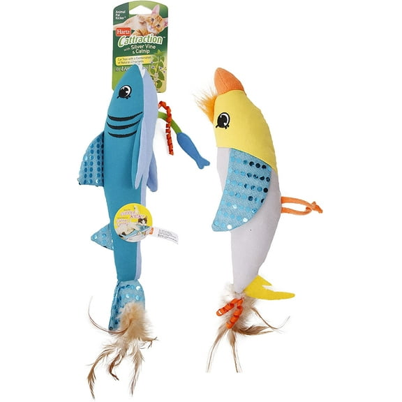 Hartz Cattraction Animal Pal Kicker Cat Toy with Silver Vine and Catnip, Animal Will Vary