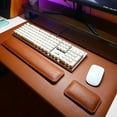 thumbnail image 4 of CSChome Mouse Wrist Support Wrist Rest Set Ergonomic Super Soft Double Sided Faux Leather Non-Slip Keyboard Support, 4 of 6
